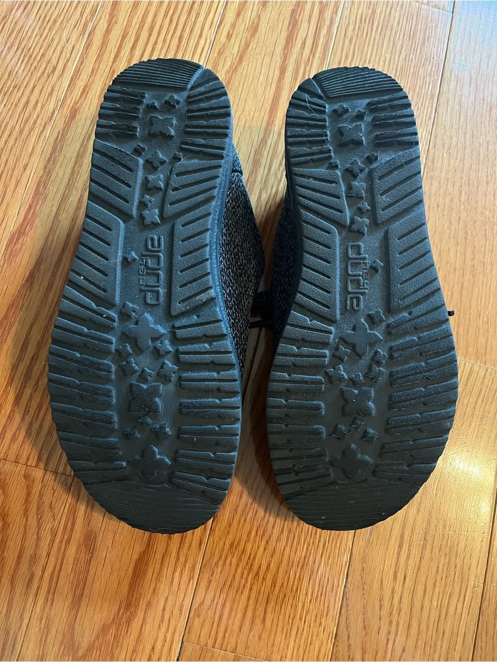 Hey Dude Women's Wendy Sox Micro Total Black Casual Loafers - Size 5